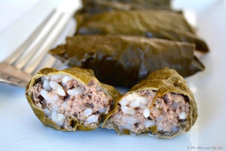 Stuffed Grape Leaves Recipe The Olive and The Sea Food Blog