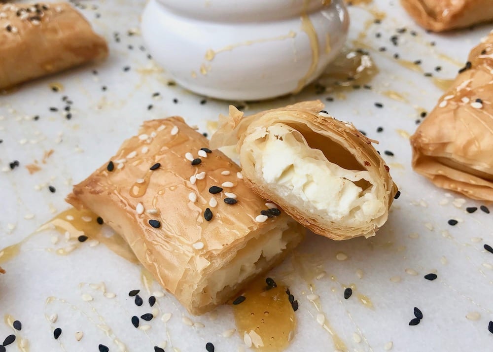 Baked Feta with Honey and Sesame