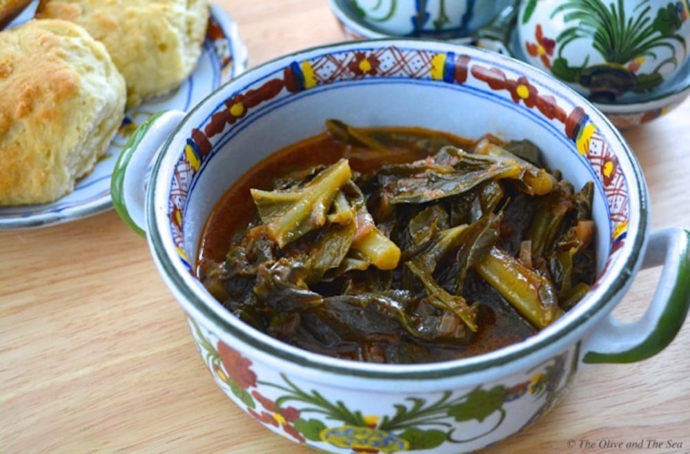 Braised Greens with Tomato