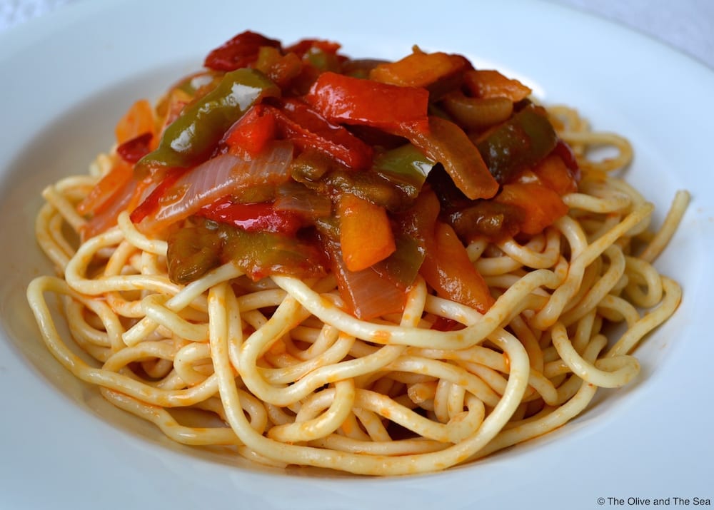 Pepper and Onion Tomato Sauce
