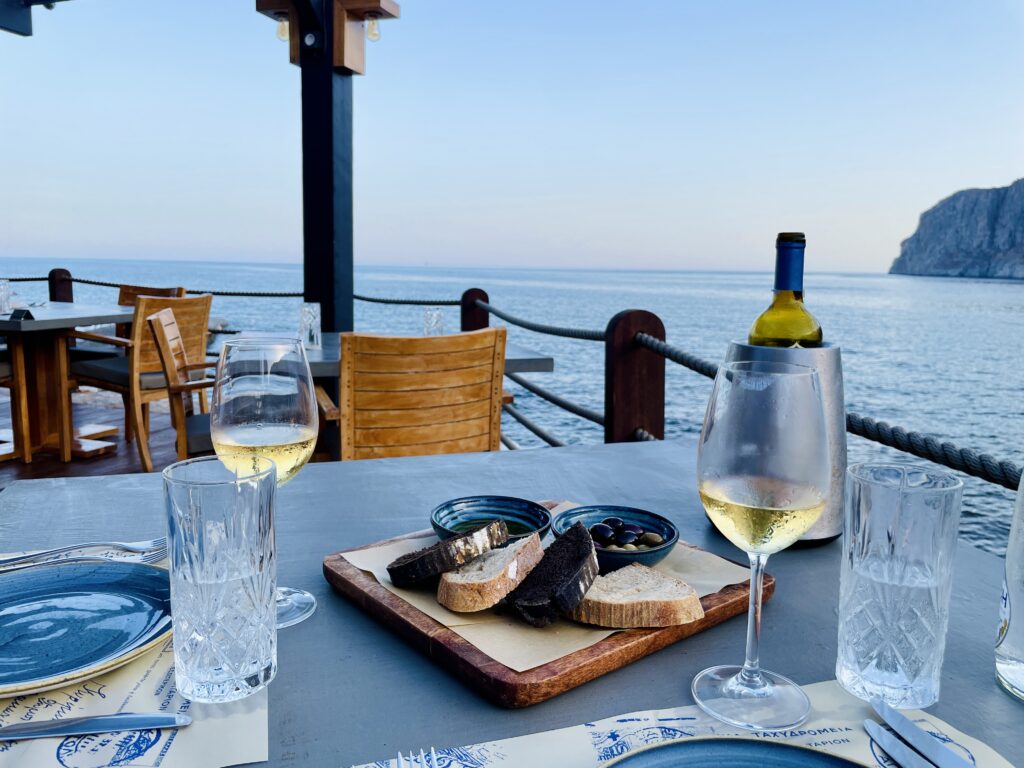 Dinner with sea view